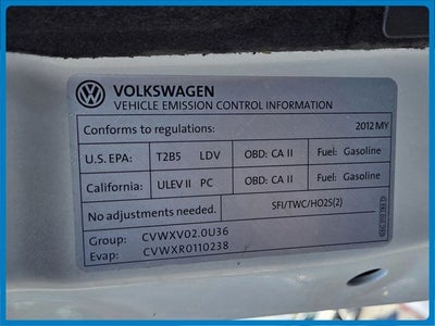 2012 Volkswagen Jetta 2.0L S