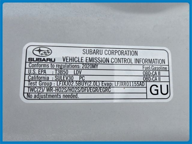 2020 Subaru Impreza 5-door CVT