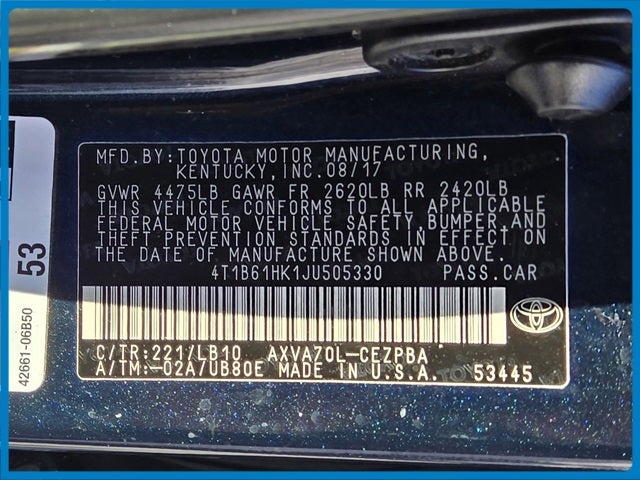 2018 Toyota Camry XSE