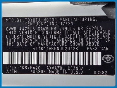 2022 Toyota Camry LE