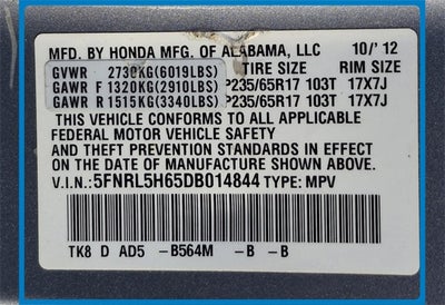 2013 Honda Odyssey EX-L