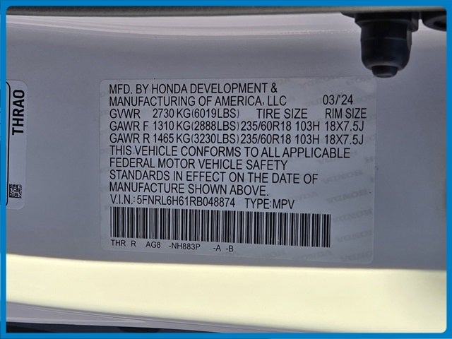 2024 Honda Odyssey EX-L