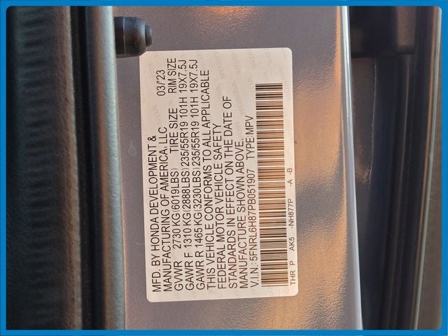 2023 Honda Odyssey Touring