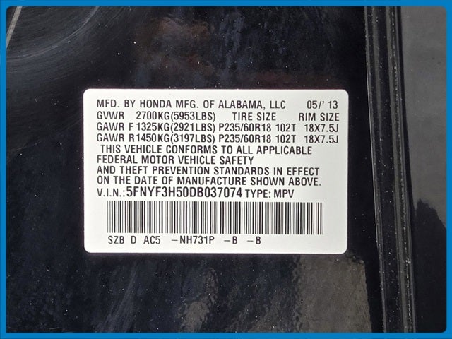 2013 Honda Pilot EX-L