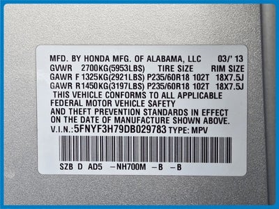 2013 Honda Pilot EX-L