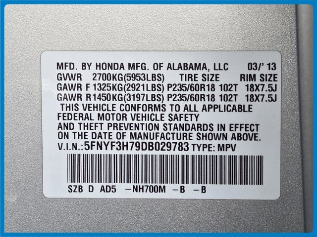2013 Honda Pilot EX-L