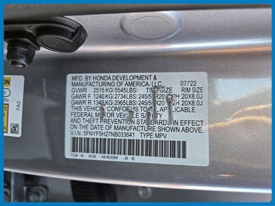 2022 Honda Pilot Special Edition