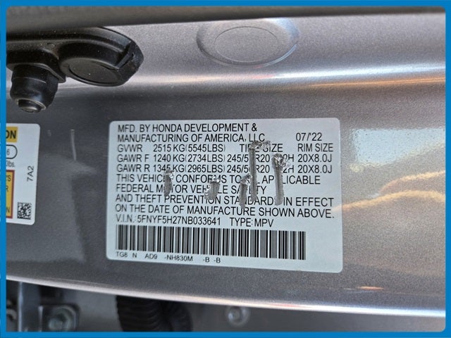 2022 Honda Pilot Special Edition