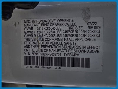 2022 Honda Pilot Special Edition