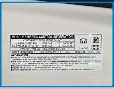 2019 Honda Pilot Touring 8 Passenger