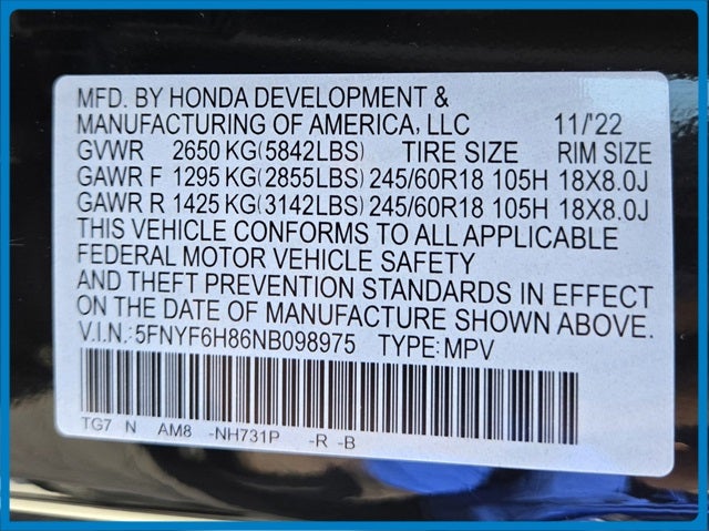 2022 Honda Pilot TrailSport