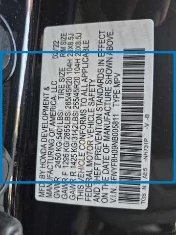 2022 Honda Passport Elite