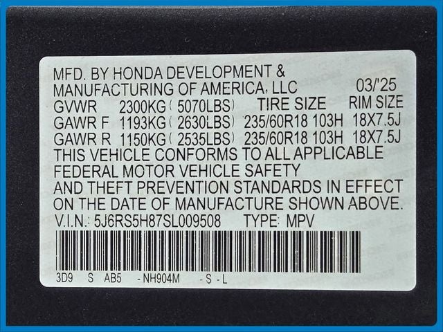 2025 Honda CR-V Hybrid Sport-L