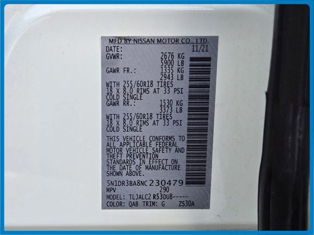 2022 Nissan Pathfinder SV