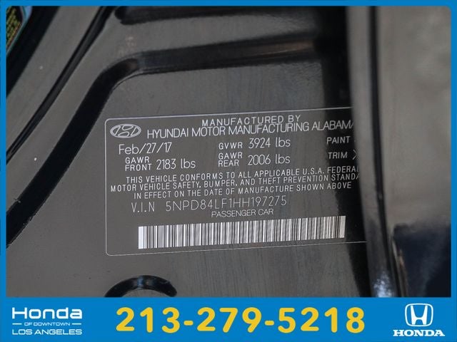 2017 Hyundai ELANTRA SE