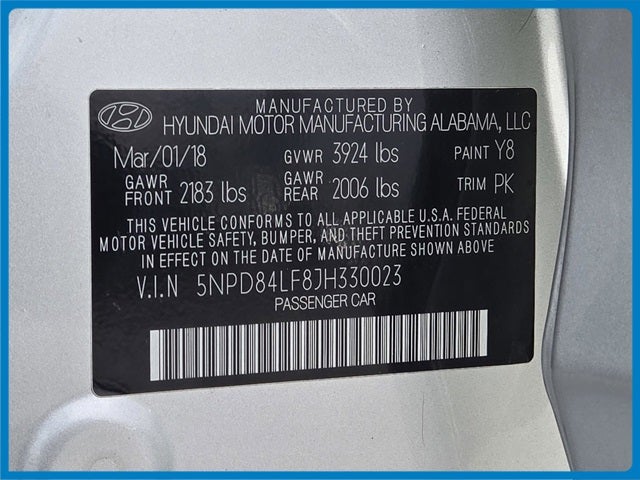 2018 Hyundai ELANTRA SEL