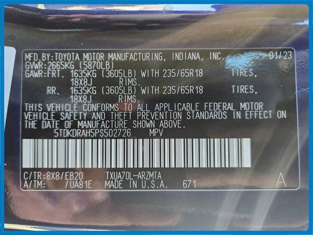 2023 Toyota Highlander XLE