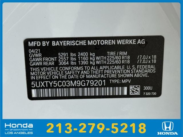 2021 BMW X3 xDrive30i