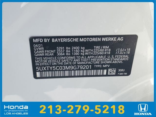 2021 BMW X3 xDrive30i