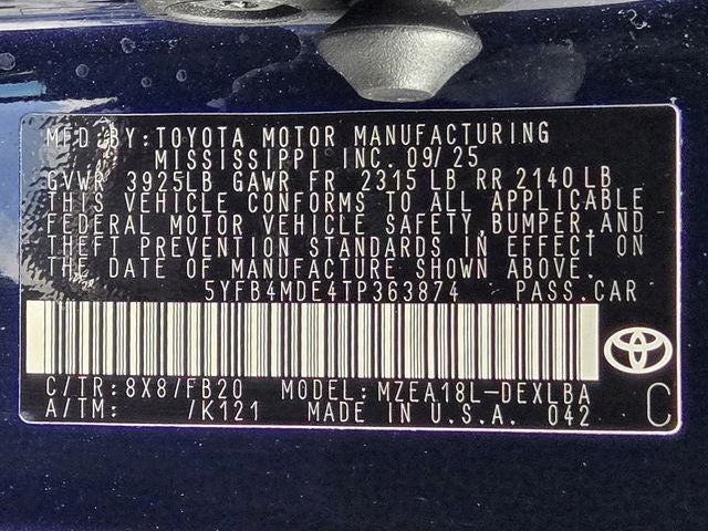2026 Toyota Corolla LE