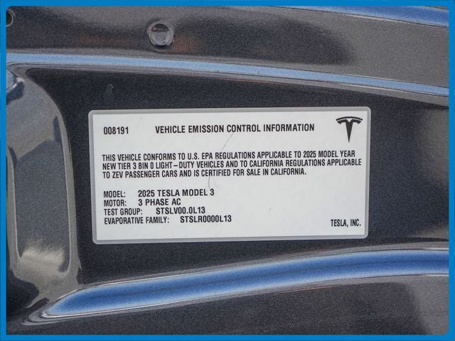 2025 Tesla Model 3 Long Range