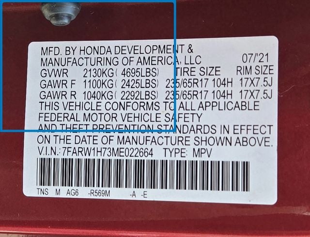 2021 Honda CR-V Special Edition