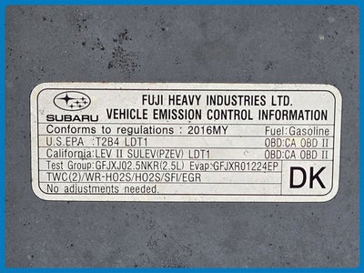 2016 Subaru Forester 2.5i