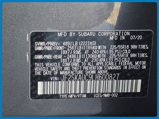 2020 Subaru Forester Limited