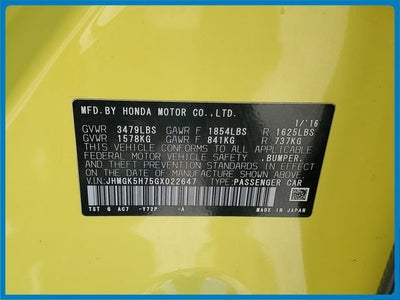 2016 Honda Fit EX