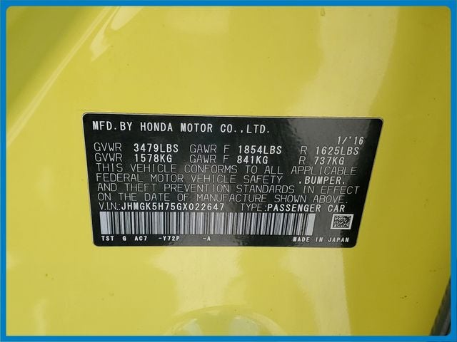 2016 Honda Fit EX