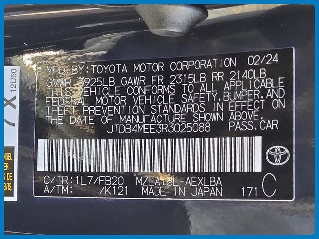 2024 Toyota Corolla LE