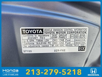 2025 Toyota Corolla Hybrid LE