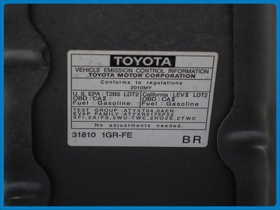 2010 Toyota FJ Cruiser 4WD 4dr Auto (Natl)