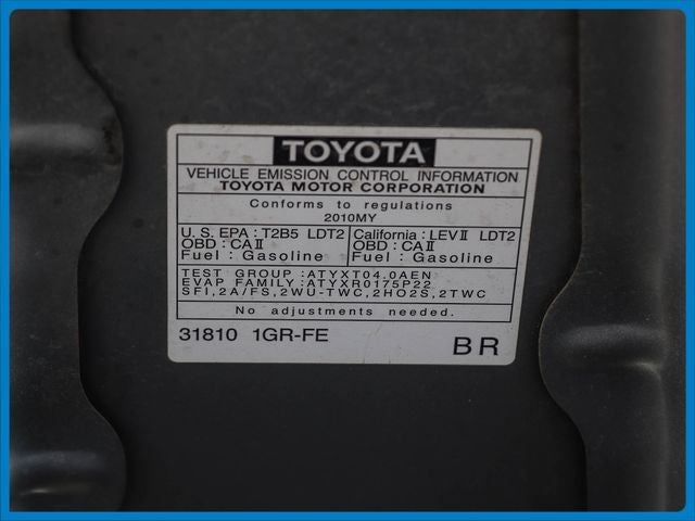 2010 Toyota FJ Cruiser 4WD 4dr Auto (Natl)