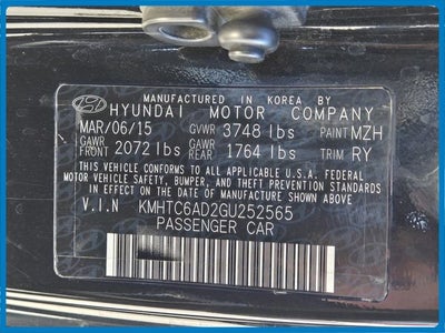 2016 Hyundai VELOSTER Base