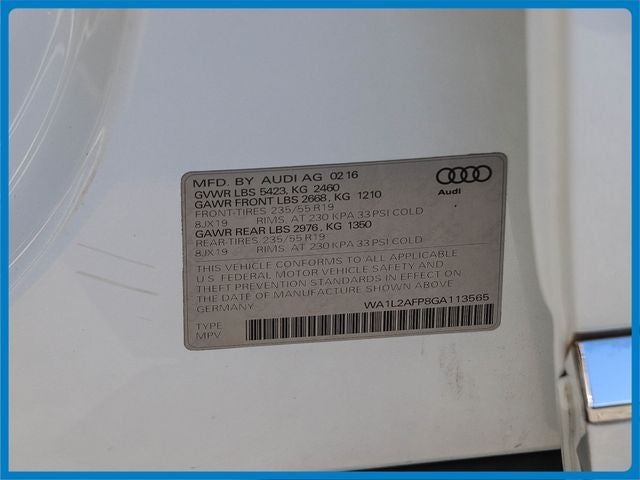 2016 Audi Q5 2.0T Premium Plus quattro