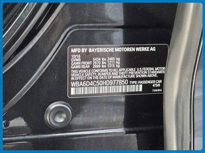 2017 BMW 6 Series 650i Gran Coupe