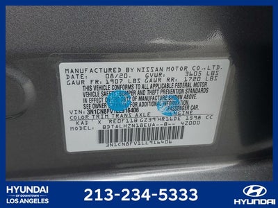 2020 Nissan Versa 1.6 SR