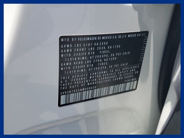 2022 Volkswagen Tiguan 2.0T SE