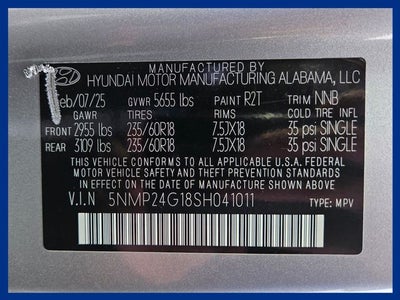 2025 Hyundai SANTA FE HYBRID SEL