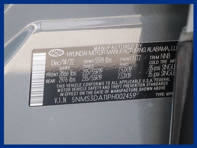 2023 Hyundai SANTA FE HYBRID SEL Premium