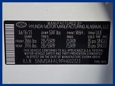 2023 Hyundai SANTA FE Limited