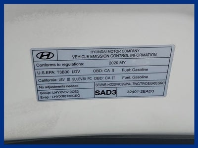 2020 Hyundai ELANTRA Value Edition
