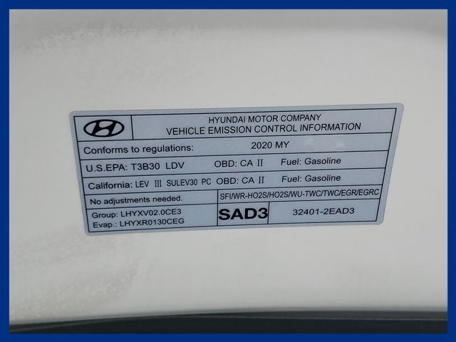 2020 Hyundai ELANTRA Value Edition