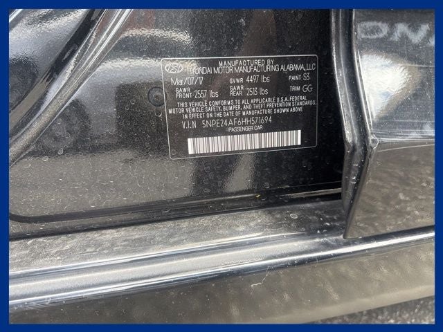 2017 Hyundai SONATA Base