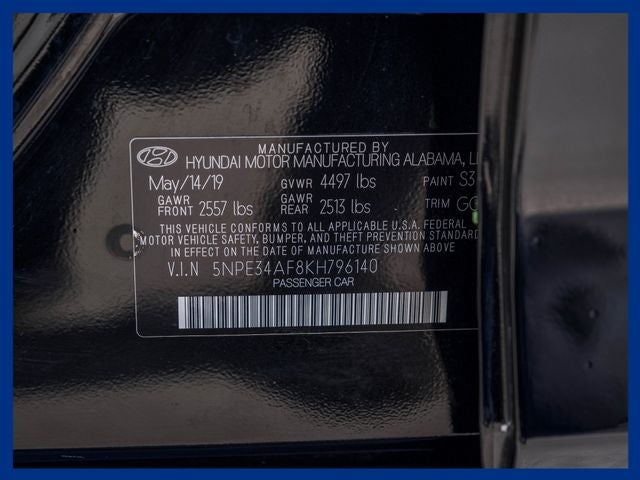 2019 Hyundai SONATA SEL