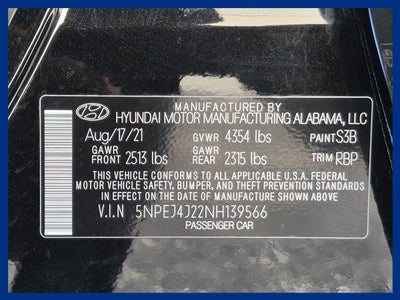 2022 Hyundai SONATA SEL Plus