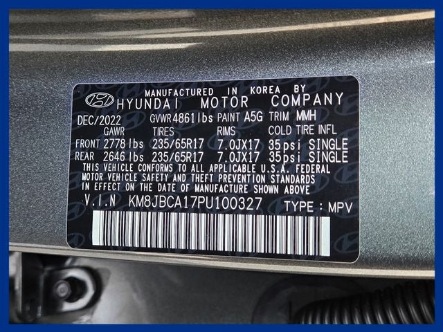 2023 Hyundai TUCSON HYBRID Blue