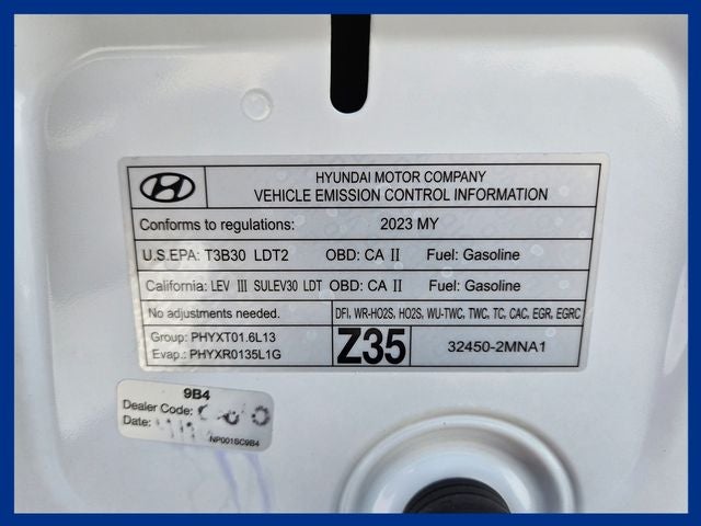 2023 Hyundai TUCSON HYBRID Blue