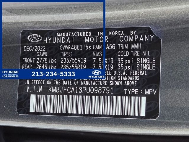 2023 Hyundai TUCSON HYBRID SEL Convenience